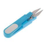 Max Mini Sewing Scissors Yarn Small Snips Trimming Nipper Plastic Handle Blue
