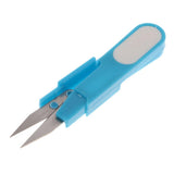 Max Mini Sewing Scissors Yarn Small Snips Trimming Nipper Plastic Handle Blue