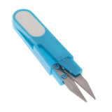 Max Mini Sewing Scissors Yarn Small Snips Trimming Nipper Plastic Handle Blue