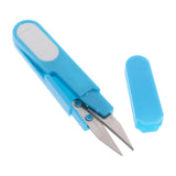 Max Mini Sewing Scissors Yarn Small Snips Trimming Nipper Plastic Handle Blue