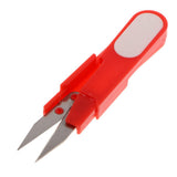 Max Mini Sewing Scissors Yarn Small Snips Trimming Nipper Plastic Handle Red