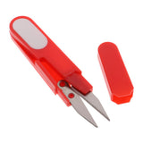 Max Mini Sewing Scissors Yarn Small Snips Trimming Nipper Plastic Handle Red