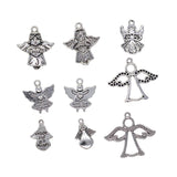 Maxbell 35pcsTibetan Silver Angel charms pendants jewelry making findings