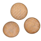 Max Round Bamboo Sieve Handmade Bamboo Weaving Baskets Kitchen Fruit Plate 30cm