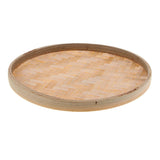 Max Round Bamboo Sieve Handmade Bamboo Weaving Baskets Kitchen Fruit Plate 22cm