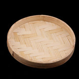 Max Round Bamboo Sieve Handmade Bamboo Weaving Baskets Kitchen Fruit Plate 13cm