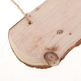 Maxbell 1x Large Oval Natural Hanging Wood Slices Tree Bark Wooden Pieces DIY Craft