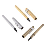Max Fountain Ink Pen Nib Pen Calligraphy Office School Stationery  golden