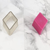 Maxbell Rhombus Shaped Plastic Candle Mold for DIY Crafts Making Supplies, Great Tools for Handmade Project, Transparent Candles Mould