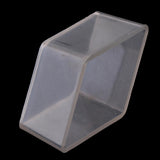 Maxbell Rhombus Shaped Plastic Candle Mold for DIY Crafts Making Supplies, Great Tools for Handmade Project, Transparent Candles Mould