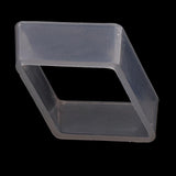 Maxbell Rhombus Shaped Plastic Candle Mold for DIY Crafts Making Supplies, Great Tools for Handmade Project, Transparent Candles Mould