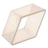 Maxbell Rhombus Shaped Plastic Candle Mold for DIY Crafts Making Supplies, Great Tools for Handmade Project, Transparent Candles Mould
