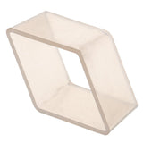 Maxbell Rhombus Shaped Plastic Candle Mold for DIY Crafts Making Supplies, Great Tools for Handmade Project, Transparent Candles Mould