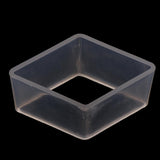 Maxbell Rhombus Shaped Plastic Candle Mold for DIY Crafts Making Supplies, Great Tools for Handmade Project, Transparent Candles Mould