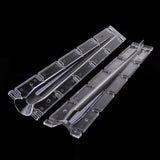 Maxbell 1 Piece Thin Taper Plastic Candle Mold for DIY Crafts Making Supplies, Great Tools for Handmade Project, Transparent Candles Making Mould