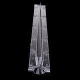Maxbell 1 Piece Thin Taper Plastic Candle Mold for DIY Crafts Making Supplies, Great Tools for Handmade Project, Transparent Candles Making Mould