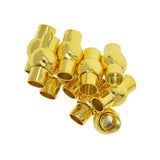 Maxbell 10pcs Copper Magnetic Jewelry Clasps for DIY Bracelet Necklace Making golden