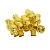 Maxbell 10pcs Copper Magnetic Jewelry Clasps for DIY Bracelet Necklace Making golden