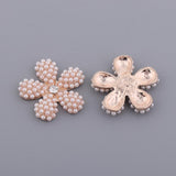Maxbell Alloy Daisy Pearl Hair Decoration Bridal Women Wedding Party Decor Gold