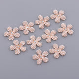 Maxbell Alloy Daisy Pearl Hair Decoration Bridal Women Wedding Party Decor Gold