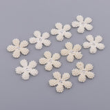 Maxbell Alloy Daisy Pearl Hair Decoration Bridal Women Wedding Party Decor Silver