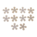 Maxbell Alloy Daisy Pearl Hair Decoration Bridal Women Wedding Party Decor Silver