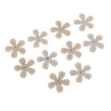 Maxbell Alloy Daisy Pearl Hair Decoration Bridal Women Wedding Party Decor Silver