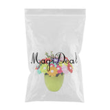 Maxbell DIY Craft Iron Wire Button Felt Bouquet Kit Make 40 Flowers Eggshell-Jasmine