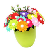 Maxbell DIY Craft Iron Wire Button Felt Bouquet Kit Make 40 Flowers Eggshell-Jasmine