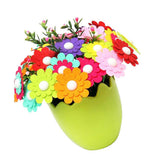 Maxbell DIY Craft Iron Wire Button Felt Bouquet Kit Make 40 Flowers Eggshell-Jasmine