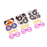 Maxbell Cartoon Glasses Decoration for Kids Novelty Costume Party Supplies Kit B090