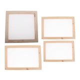 Maxbell Wooden Paper Making Mould Frame Screen for DIY Paper Handcraft 20x20cm
