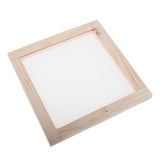 Maxbell Wooden Paper Making Mould Frame Screen for DIY Paper Handcraft 20x20cm