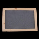 Maxbell Wooden Paper Making Mould Frame Screen for DIY Paper Handcraft 25x34cm