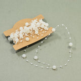 Maxbell Frosted Beads Chain for Wedding Backdrop,Beaded Curation, Bridal Bouquet