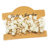 Maxbell Frosted Beads Chain for Wedding Backdrop,Beaded Curation, Bridal Bouquet
