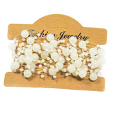 Maxbell Frosted Beads Chain for Wedding Backdrop,Beaded Curation, Bridal Bouquet