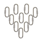 Maxbell 10pcs Lock Carabiner Fastener Hook Outdoor Sport Climbing Hiking Tools