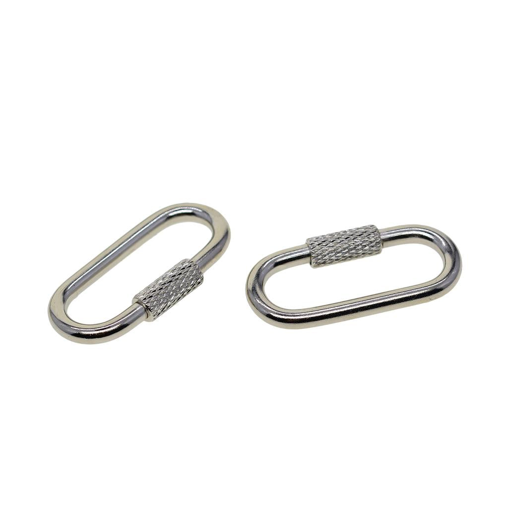 Maxbell 10pcs Lock Carabiner Fastener Hook Outdoor Sport Climbing Hiking Tools