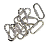 Maxbell 10pcs Lock Carabiner Fastener Hook Outdoor Sport Climbing Hiking Tools