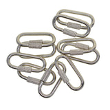 Maxbell 10pcs Lock Carabiner Fastener Hook Outdoor Sport Climbing Hiking Tools