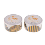 Maxbell Set of 2 Rolls Paper Tape self adhesive paper stickers scrapbooking tape F