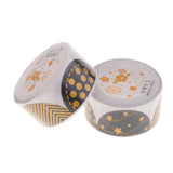 Maxbell Set of 2 Rolls Paper Tape self adhesive paper stickers scrapbooking tape F