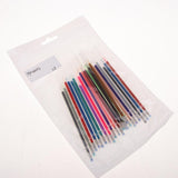 Max 24 Colors 0.5mm Color Glitter Ink Gel Pen Refills Ofice Stationery Supplies
