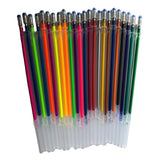 Max 24 Colors 0.5mm Color Glitter Ink Gel Pen Refills Ofice Stationery Supplies