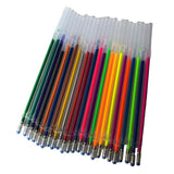 Max 24 Colors 0.5mm Color Glitter Ink Gel Pen Refills Ofice Stationery Supplies