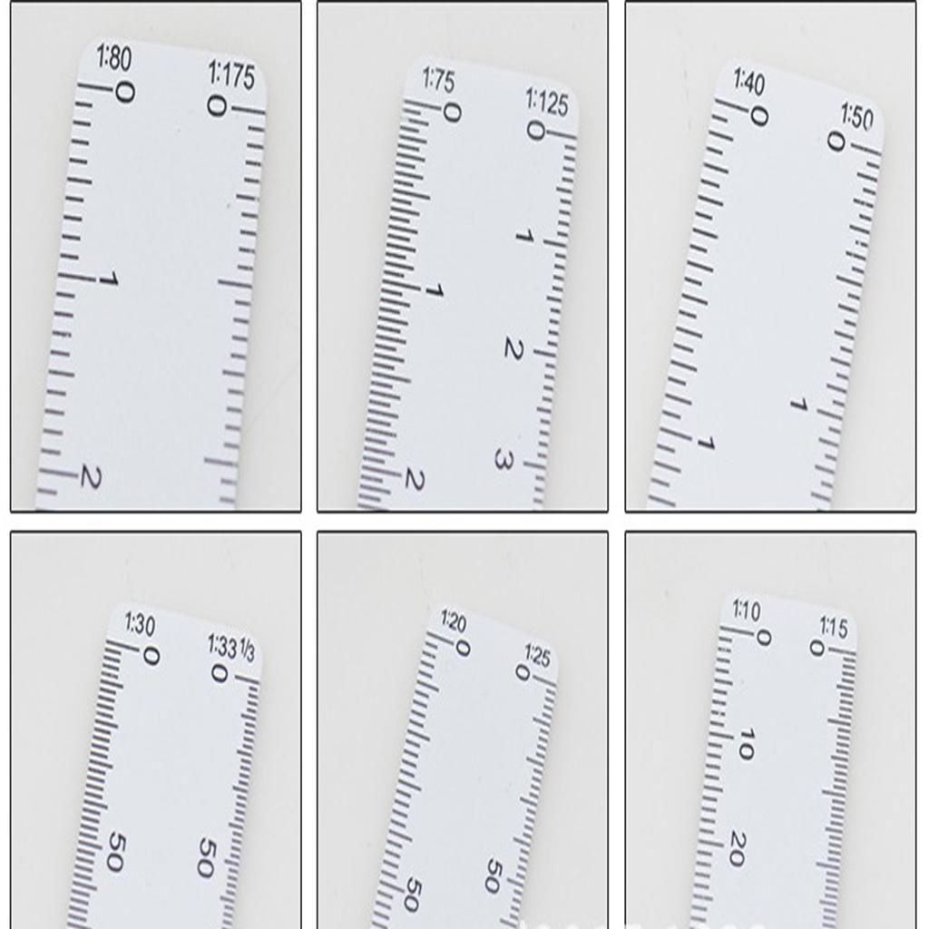 5b Fan Scale Ruler ⚡️Buy Maxbell 5 Folding Fan Shape Architects Scale Ruler For Graphics ...