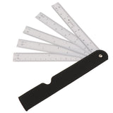 Maxbell 5 Folding Fan Shape Architects Scale Ruler For Graphics Multi Ratio Scale