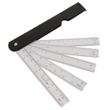 Maxbell 5 Folding Fan Shape Architects Scale Ruler For Graphics Multi Ratio Scale