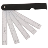 Maxbell 5 Folding Fan Shape Architects Scale Ruler For Graphics Multi Ratio Scale